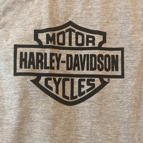 Harley Davidson Large gray and black tank top EUC Harley Davidson made me do it - Picture 8 of 11